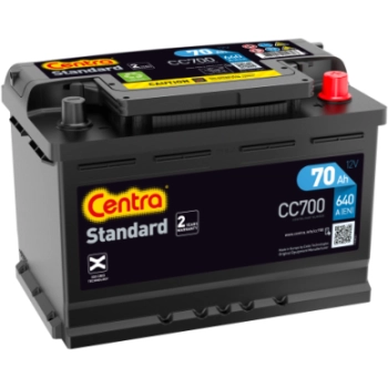 Akumulator Centra Standard 70Ah 640A P+ CC700